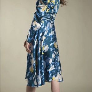 NWT Apparalel Abstract Print Charmeuse Dress, Size M